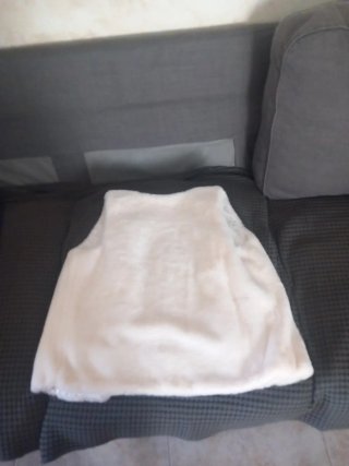 Chaleco pelo blanco niña Kiabi Talla M