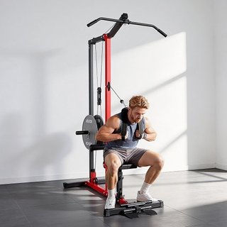 Lat machine, vogatore 3-in-1 con cavo, cavo
