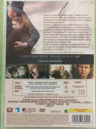 DVD La ladrona de libros
