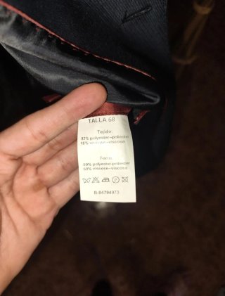 Traje de hombre Doc azul talla 58/48