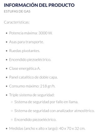 Estufa Orbegozo H55