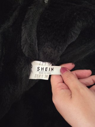 Chaqueta abrigo forrada negra Talla L