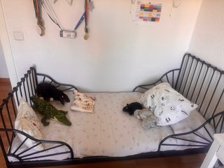 Cama extensible IKEA.