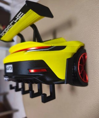 Portachiavi da parete Porsche 911 GT3 – Stampa 3D