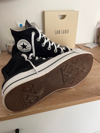 Converse Botas Plataforma Negras