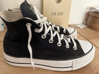 Converse Botas Plataforma Negras