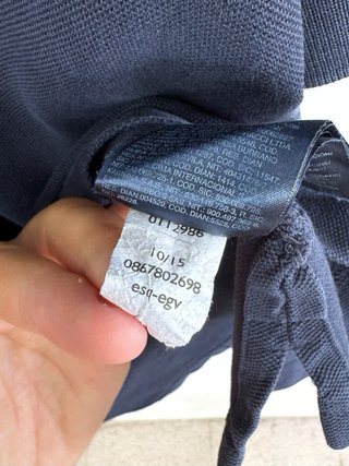 Polo Tommy Hilfiger Classic Logo Bordado Azul