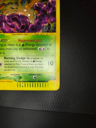 Muk Aquapolis H17 Holo Eng Carta Pokémon