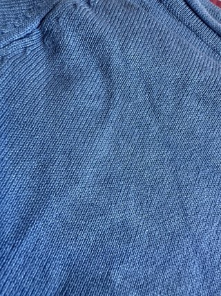 Jersey crop top azul S Pull and Bear