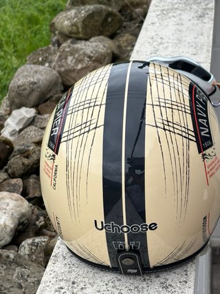 Casco Moto Vintage Route 66