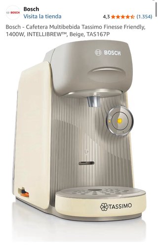 Cafetera Bosch Tassimo Finesse + Cápsulas