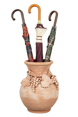 Vaso portaombrelli in terracotta di galestro 100%