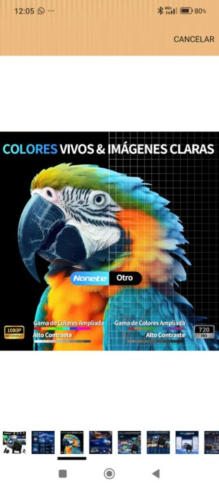 Proyector Portátil 4K Nuevo Android WiFi 6