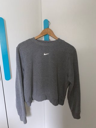 sudadera nike gris talla S