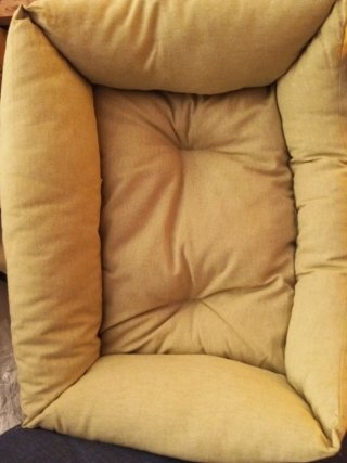 Cama para perros beige/verde oliva