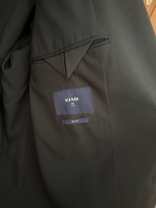 Chaqueta traje negra talla 66