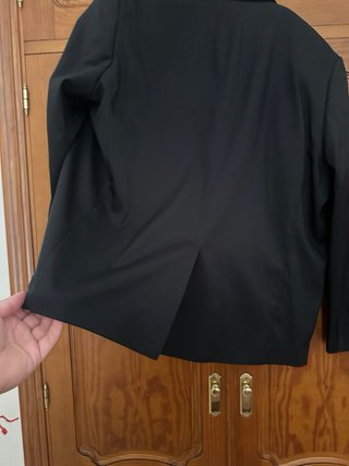 Chaqueta traje negra talla 66