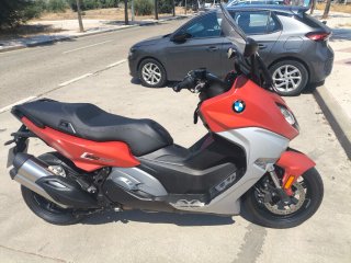 BMW C650 Sport Naranja y Gris