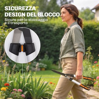 Set da Giardinaggio 4 Pezzi con Cesoie Troncarami