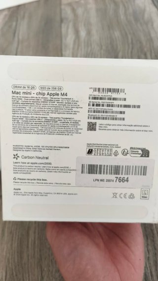 Mac mini chip M4 16GB, SSD 256 nuevo