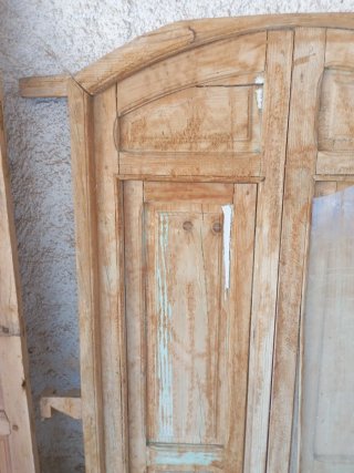 Ventana antigua madera 2 hojas y cristales 148x84