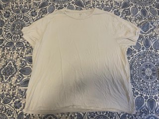 Camiseta hombre Kiabi Blanca Talla 4XL