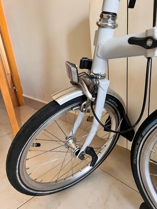 Brompton Blanca Plegable