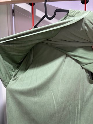 Vestido premamá verde manga larga