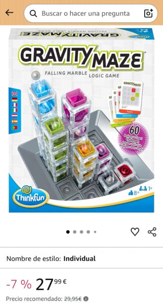 Gravity Maze Juego de Lógica Thinkfun