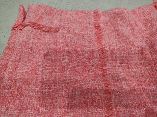 Pantalón corto rosa tweed