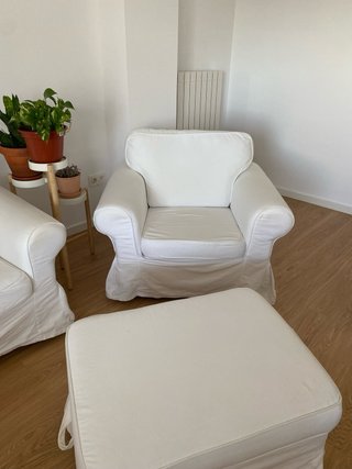 2 Sillones EKTORP Ikea Blanco