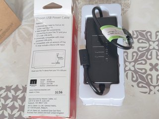 Mission USB Power Cable