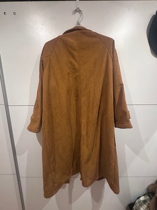 Abrigo largo pana pelo oversize
