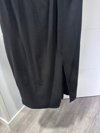 Vestido premamá negro manga larga
