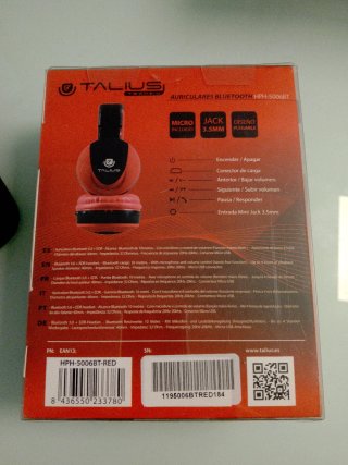 Auriculares Talius Bluetooth HPH-5006BT