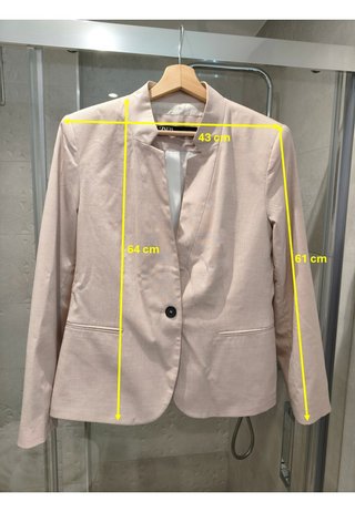 Traje Zara Mujer Beige Chaqueta y Pantalón