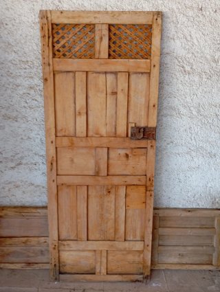 Puerta antigua madera alacena, cocina 160x63cm