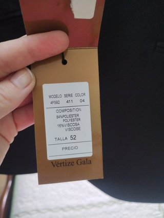 Traje Negro. Talla 52