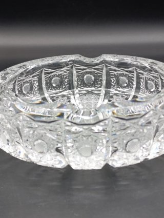 Cenicero cristal tallado Bohemia