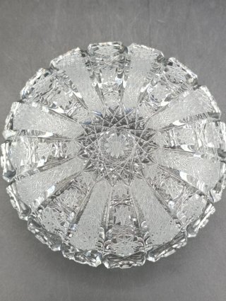 Cenicero cristal tallado Bohemia