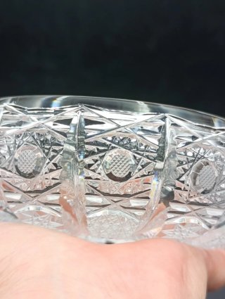 Cenicero cristal tallado Bohemia