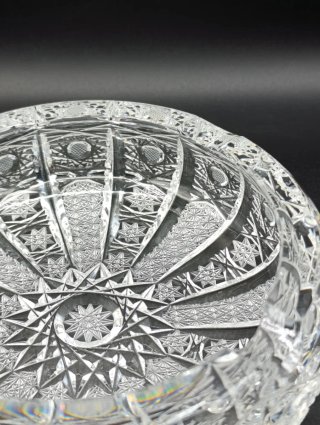 Cenicero cristal tallado Bohemia