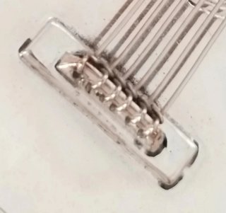 Cuadro Madera con Guitarra Plata