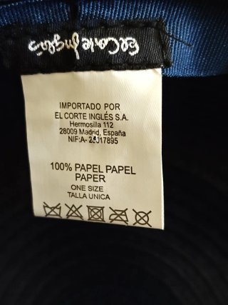 Sombrero de verano negro