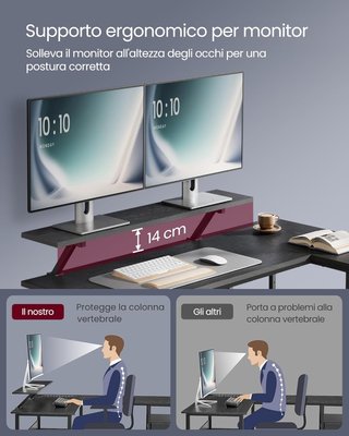 Scrivania per Computer a L, Scrivania ad Angolo co