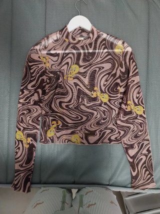 Top Piolín Lefties Malla Transparente