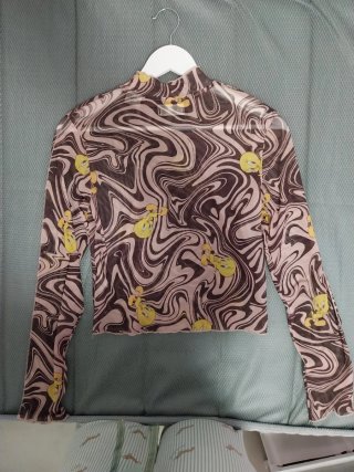 Top Piolín Lefties Malla Transparente