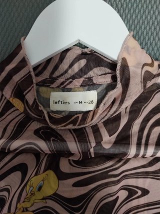 Top Piolín Lefties Malla Transparente