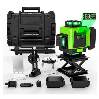 NIVEL LASER 360° 16 LINEAS 2 BATERÍAS-TRÍPODE-MALE
