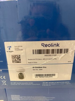 Lote x3 Reolink E1 Outdoor Pro Cámara Seguridad